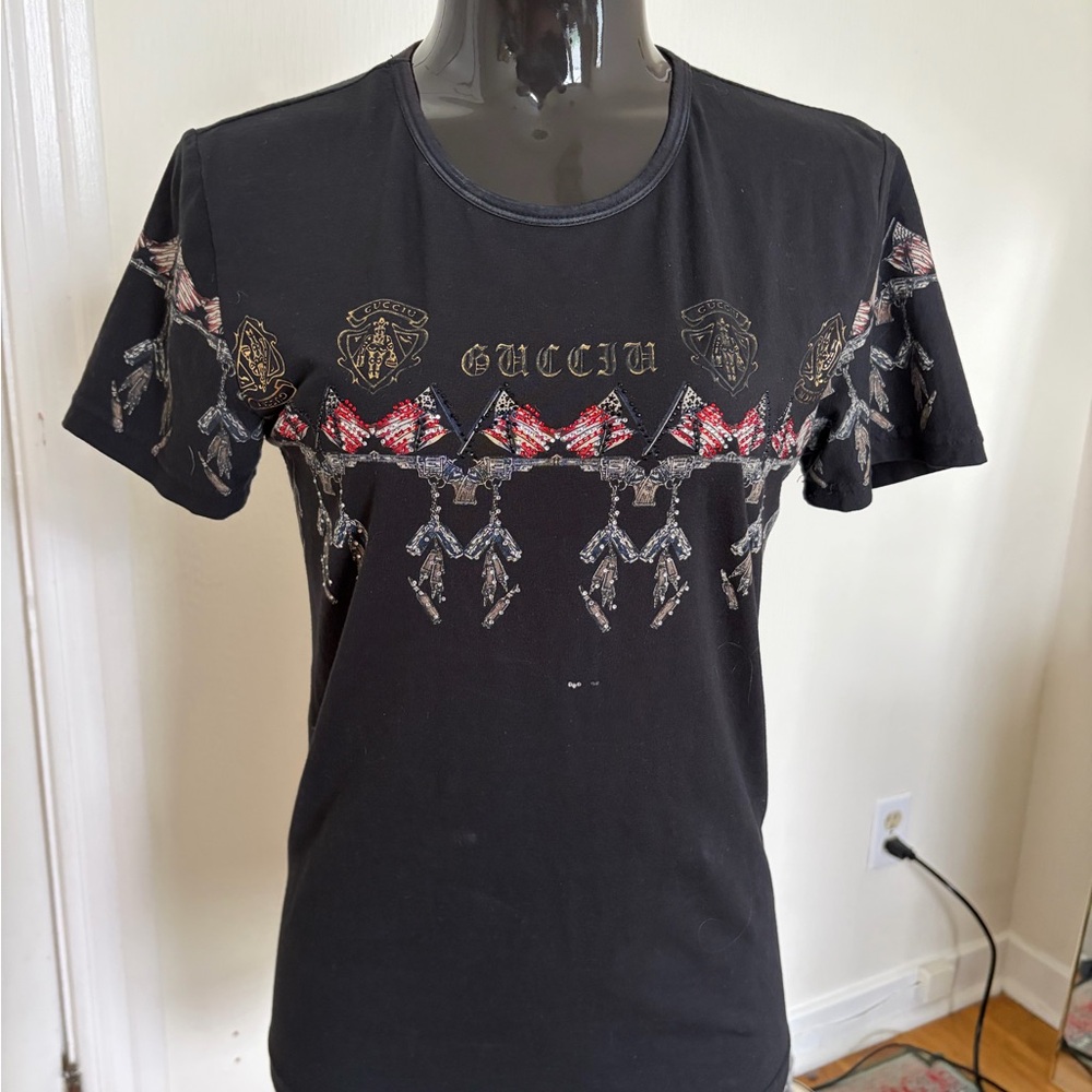Black Bedazzled Graphic Tee